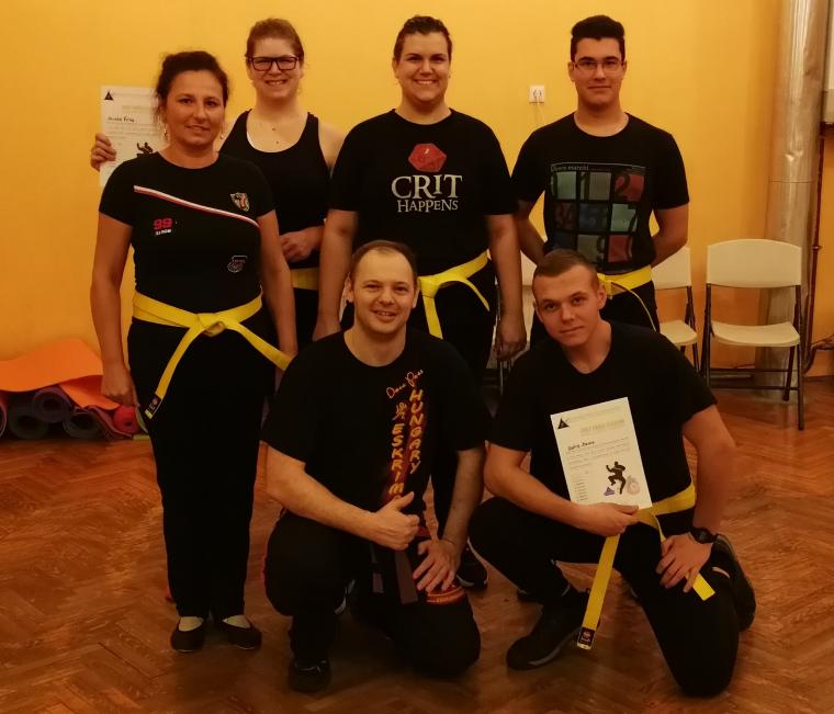 A kisvárdai Eskrima iskola első vizsgázói